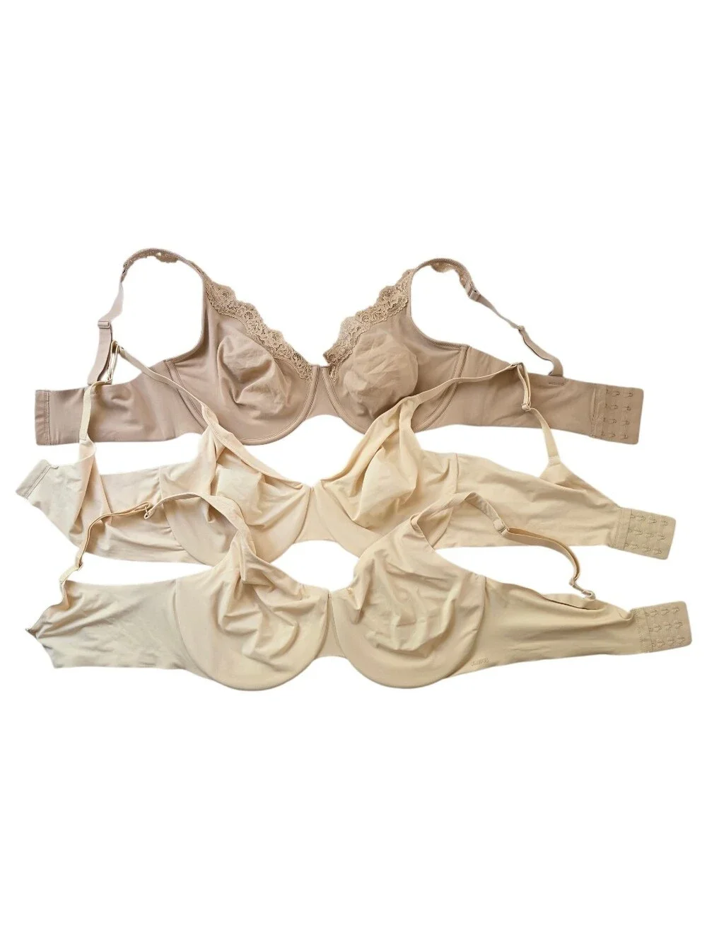 SKIMS Three Unlined Piece Neutral Underwire Bra Set